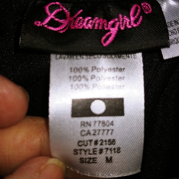 Dreamgirl black and silver sequined bustier corset - Picture 4 of 6